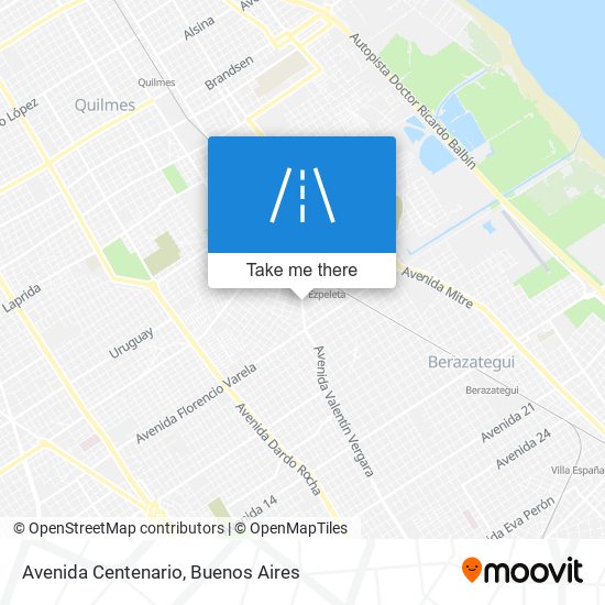 Avenida Centenario map