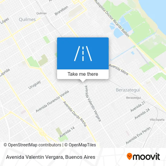 Avenida Valentín Vergara map
