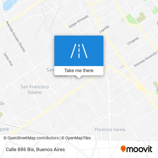 Mapa de Calle 886 Bis