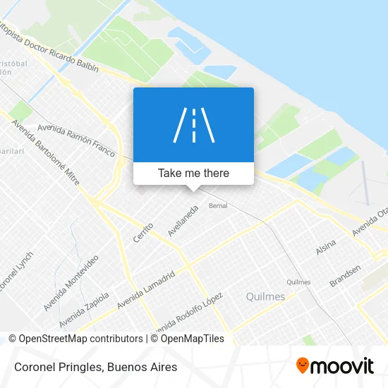 Coronel Pringles map