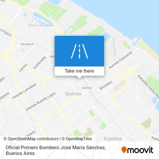Oficial Primero Bombero José María Sánchez map