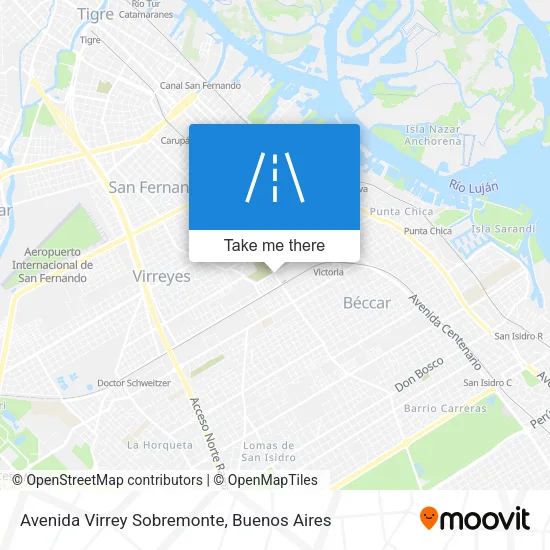 Avenida Virrey Sobremonte map