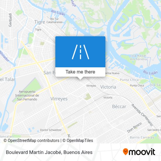 Mapa de Boulevard Martín Jacobé