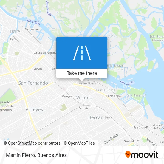 Martín Fierro map