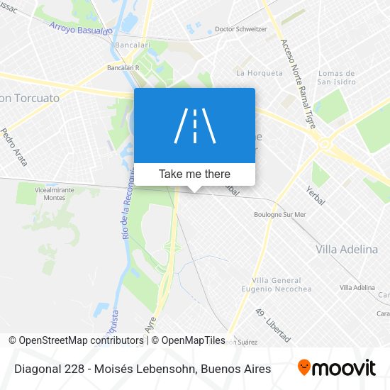 Mapa de Diagonal 228 - Moisés Lebensohn