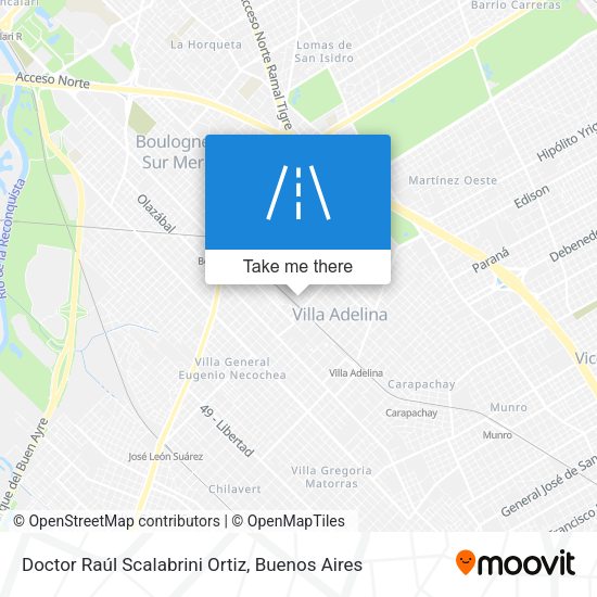 Doctor Raúl Scalabrini Ortiz map