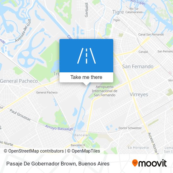 Pasaje De Gobernador Brown map