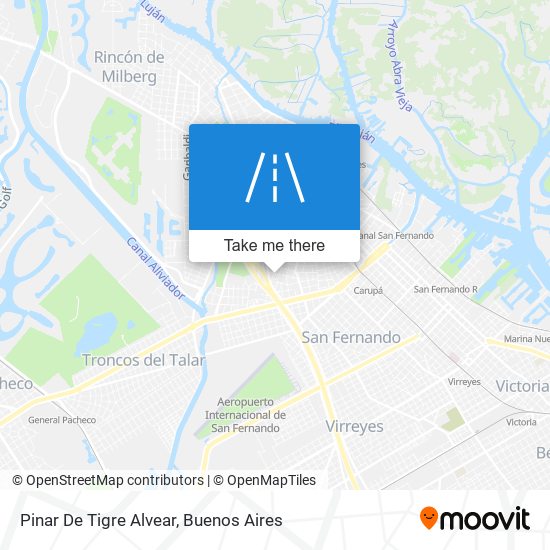 Pinar De Tigre Alvear map