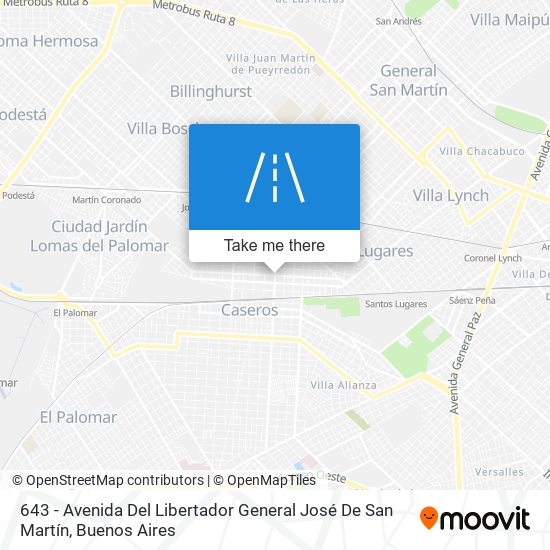 643 - Avenida Del Libertador General José De San Martín map