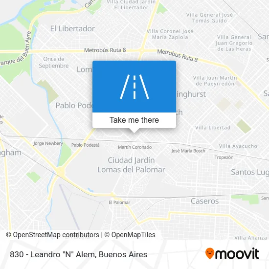830 - Leandro "N" Alem map