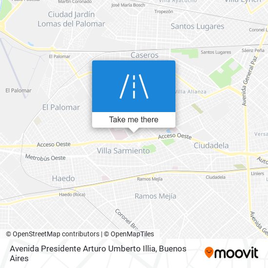 Avenida Presidente Arturo Umberto Illia map