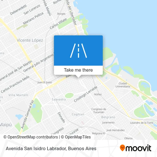 Avenida San Isidro Labrador map