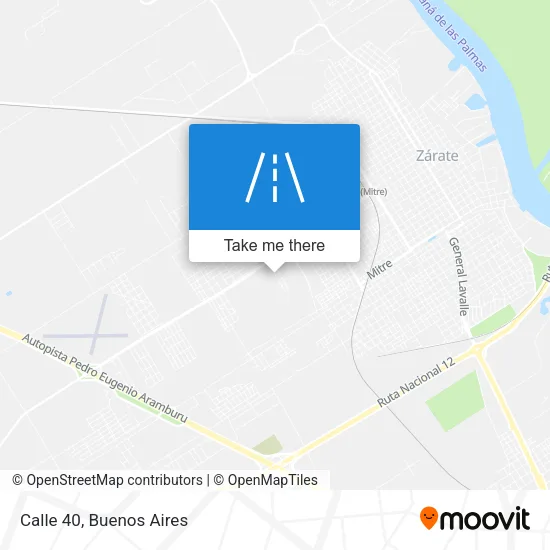 Calle 40 map