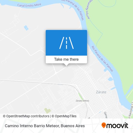 Mapa de Camino Interno Barrio Meteor