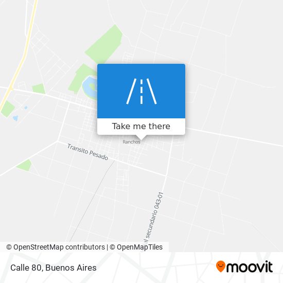 Calle 80 map