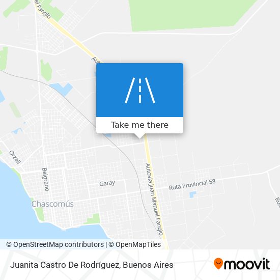 Juanita Castro De Rodríguez map