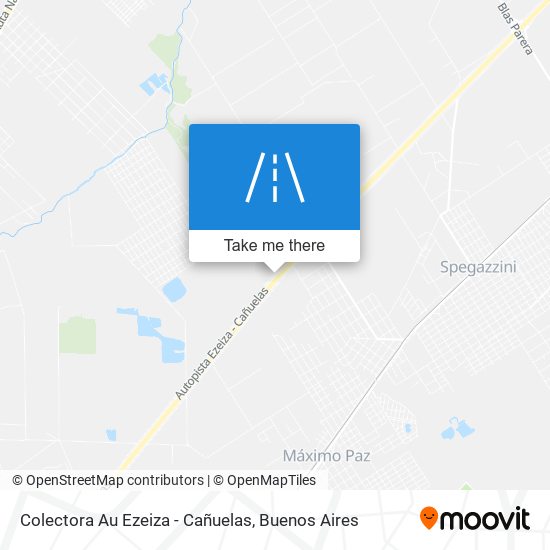 Colectora Au Ezeiza - Cañuelas map