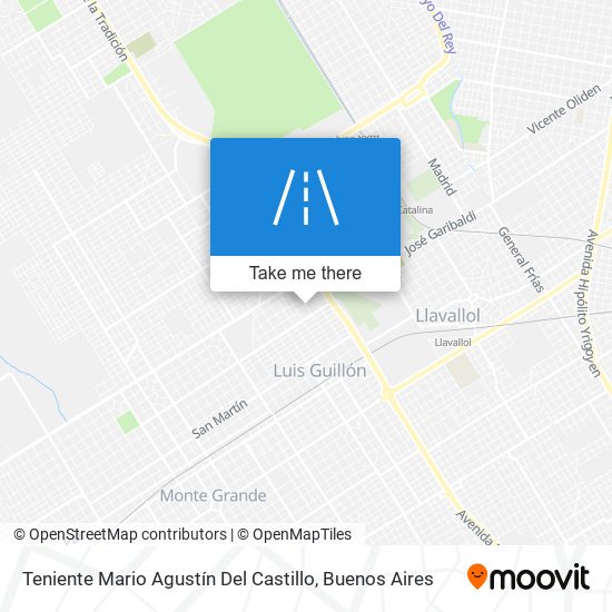 Teniente Mario Agustín Del Castillo map