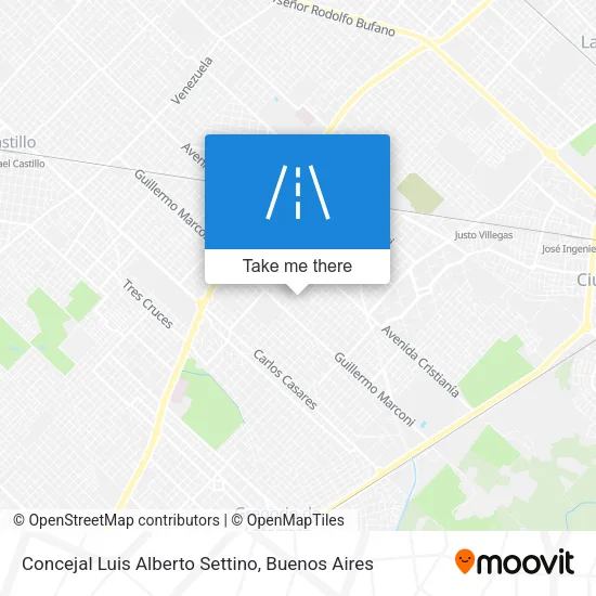 Mapa de Concejal Luis Alberto Settino