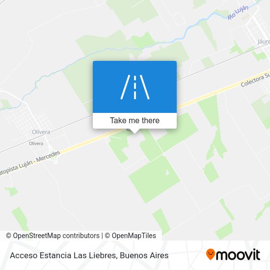 Mapa de Acceso Estancia Las Liebres