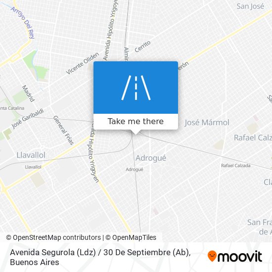 Avenida Segurola (Ldz) / 30 De Septiembre (Ab) map