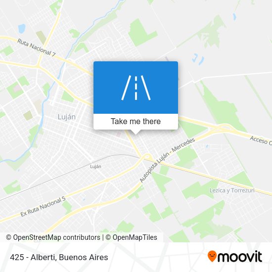 Mapa de 425 - Alberti