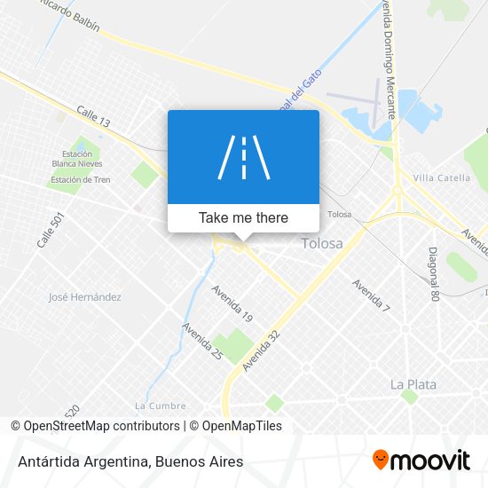Mapa de Antártida Argentina