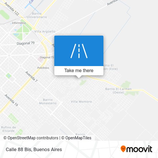 Mapa de Calle 88 Bis