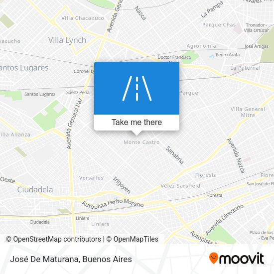 José De Maturana map