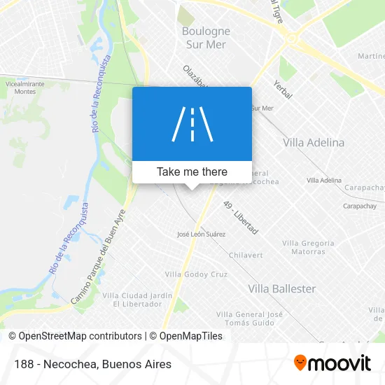 188 - Necochea map