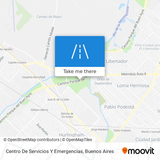 Centro De Servicios Y Emergencias map