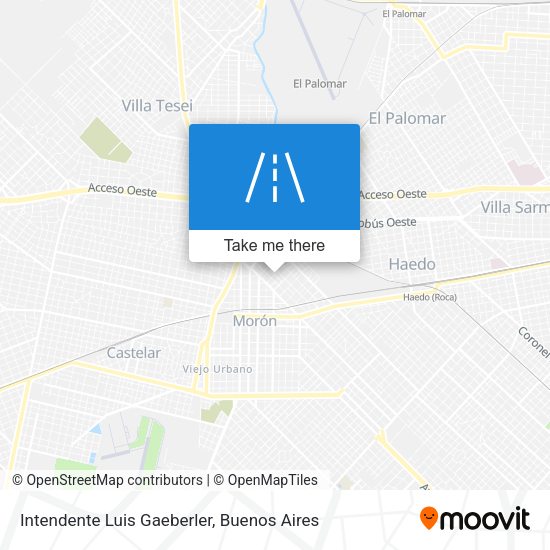 Mapa de Intendente Luis Gaeberler