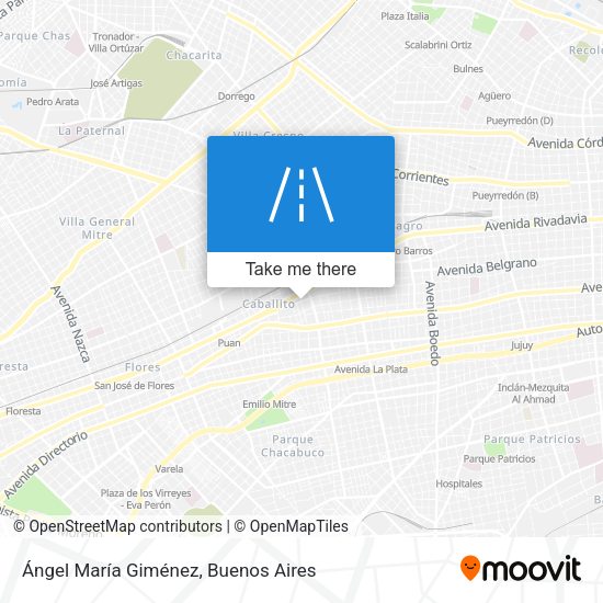 Ángel María Giménez map