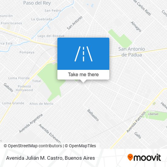 Avenida Julián M. Castro map