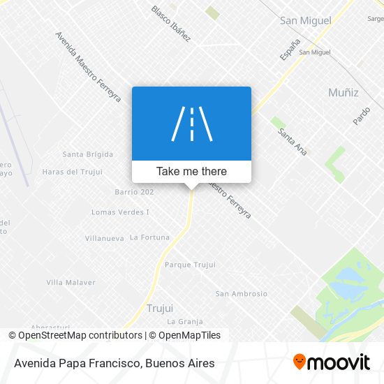 Mapa de Avenida Papa Francisco