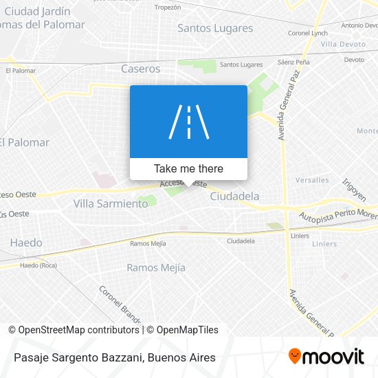 Mapa de Pasaje Sargento Bazzani