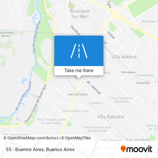 Mapa de 55 - Buenos Aires