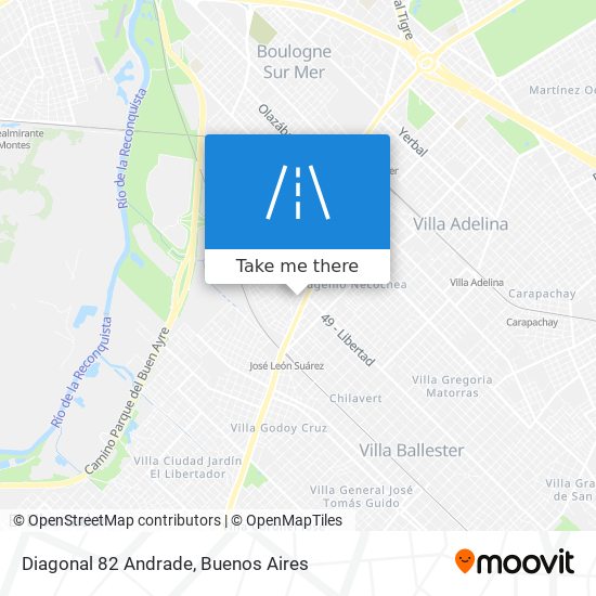 Mapa de Diagonal 82 Andrade