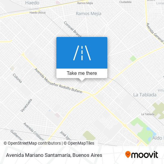 Avenida Mariano Santamaría map