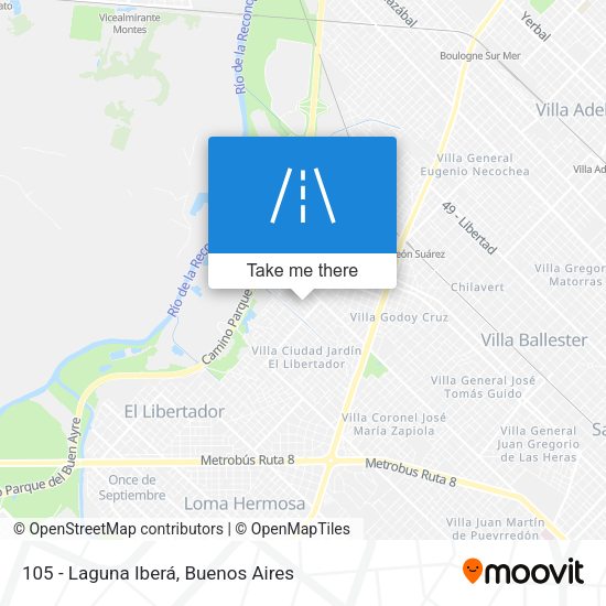 105 - Laguna Iberá map