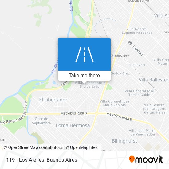 Mapa de 119 - Los Alelíes