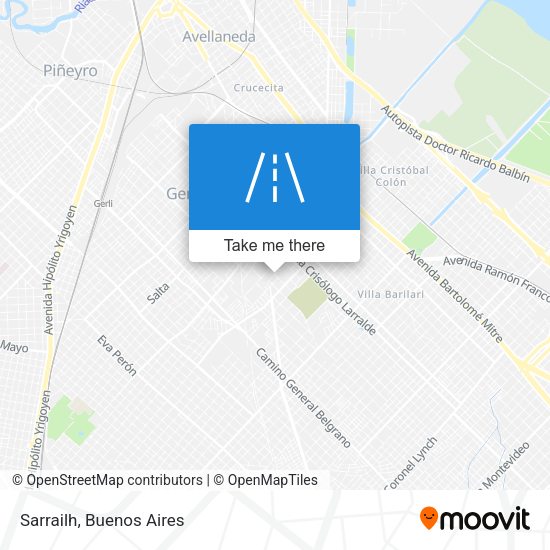 Mapa de Sarrailh