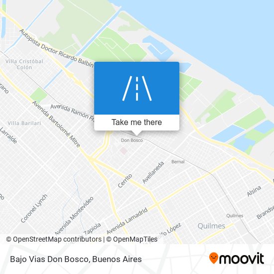 Bajo Vias Don Bosco map