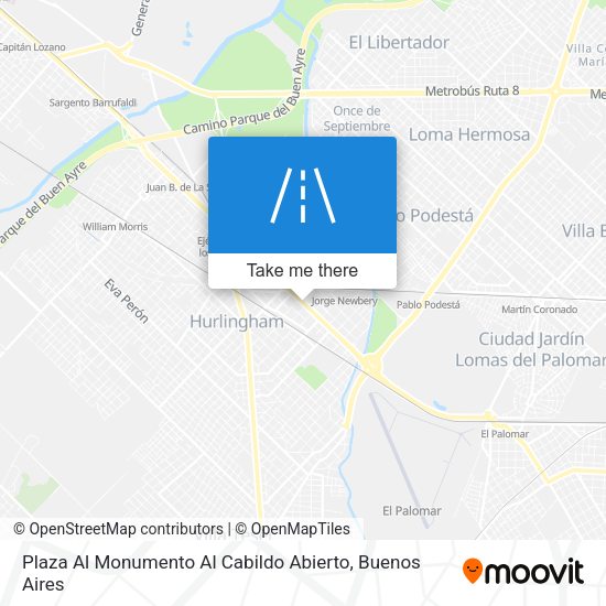 Mapa de Plaza Al Monumento Al Cabildo Abierto