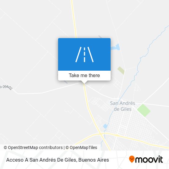 Acceso A San Andrés De Giles map