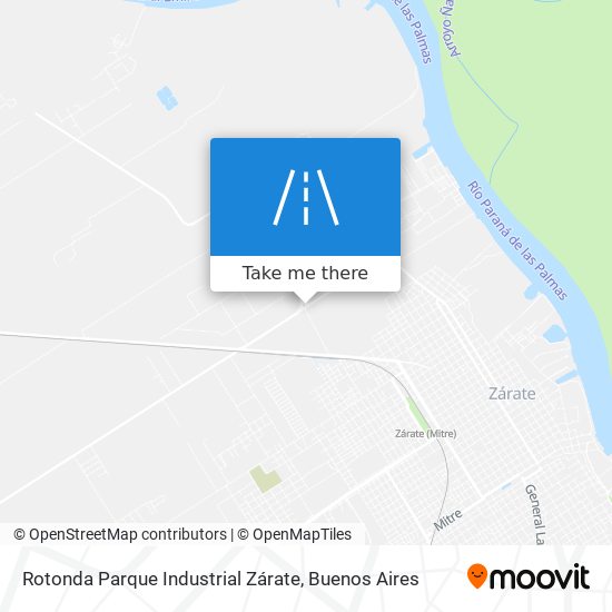 Rotonda Parque Industrial Zárate map