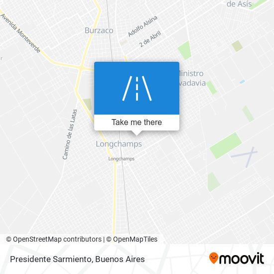 Presidente Sarmiento map