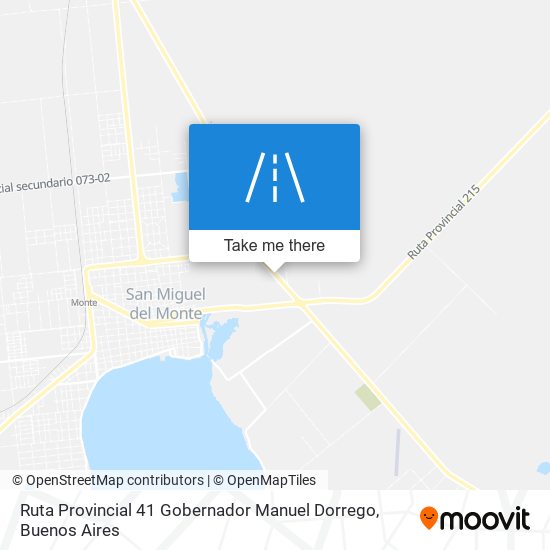 Ruta Provincial 41 Gobernador Manuel Dorrego map