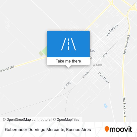Gobernador Domingo Mercante map