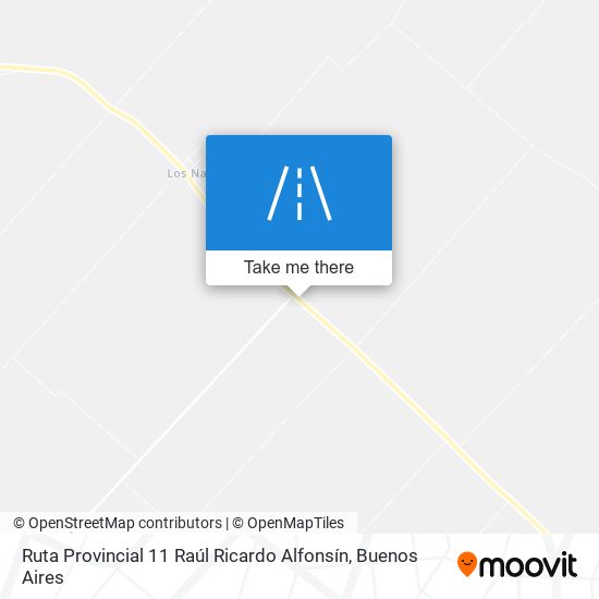 Ruta Provincial 11 Raúl Ricardo Alfonsín map